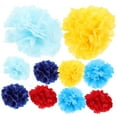 thumbnail image 4 of FOMIYES 10Pcs Paper Pom Poms Tissue Flowers Paper Flowers Tissue Paper Pom Poms for Wedding, 4 of 8