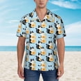 thumbnail image 4 of Goofa FUNNY CAT IS DRINKING WATER Hawaiian Shirt for Men, Unisex Summer Beach Casual Short Sleeve Button Down Shirts,Aloha Tropical Floral print shirt-Large, 4 of 9