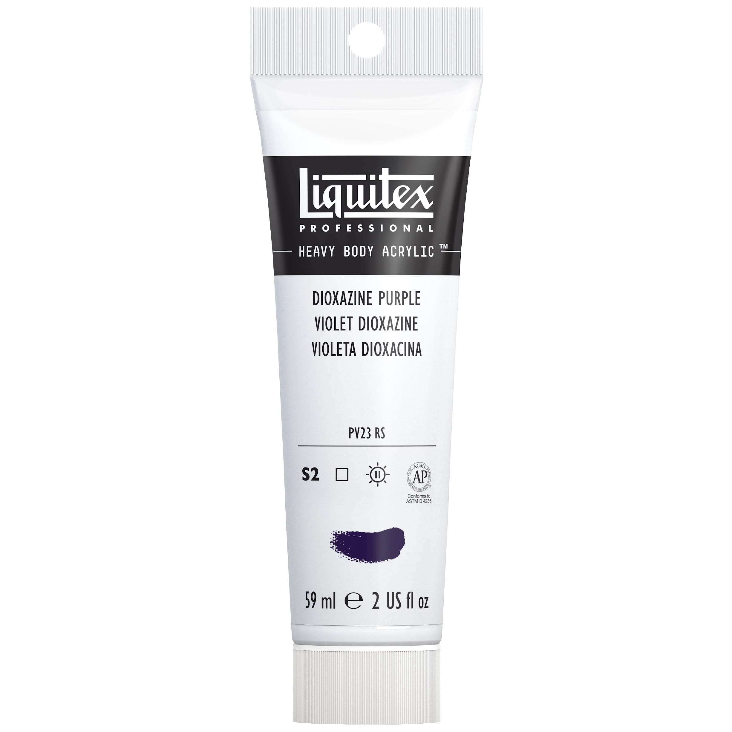Liquitex Professional Heavy Body Acrylic Color, 2 oz. Tube, Dioxazine Purple