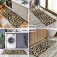 thumbnail image 6 of Brown and Black Leopard Print Kitchen Rug Mat,Kitchen Runner Rugs Non Skid Washable,Decorative Kitchen Floor Mats for Kitchen,Sink,Laundry,17"x47.2", 6 of 7