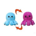 thumbnail image 1 of Plush Octopus Reversible Cute Flip Mood Soft Toy Gift Happy Sad, 1 of 1