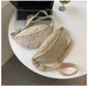 thumbnail image 2 of Xiao Hua Bolso de hombro tejido para mujer, bolso de mano y neceser, elegante bolso de playa de verano, 17 x 1 cm x 14 cm (blanco C), 2 of 5
