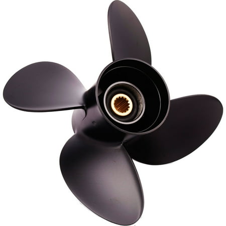 UPC: 0824375018145 | Solas 3413-138-17 Amita 4 Offshore Aluminum 4-Blade Propeller – RH  13.75  Diameter x 17  Pitch x 15-Spline