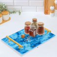 thumbnail image 5 of Ryvnso Blue Tie Dye Bathroom Tray Vanity Countertop Trays Acrylic Organizer, 5 of 7