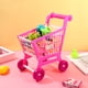 thumbnail image 5 of Carrito de supermercado para niños, juguete de simulación, carrito de compras, juego de simulación, cesta de supermercado, juegos de rol, accesorios, color rosa, 5 of 7