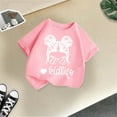 thumbnail image 2 of Polo Shirts for Girls 10-12 Girls Cute Graphic Print Round Neck Short Sleeve Tee Summer Casual T Shirt Z4-Pink, 130, 2 of 4