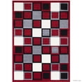 thumbnail image 2 of Allstar Rugs Allstar Woven Geometric Small Block Design Rug Red 5' 2"x7' 1" 5' x 8', 2 of 7