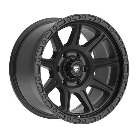 17x9 Fittipaldi Offroad FT104SB Black Wheel 5x5 (-12mm)