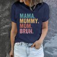thumbnail image 2 of LYXSSBYX Mama Shirts for Women Short Sleeve Women's Letter Printed Short Sleeved Casual Loose Top Short Sleeved Round Neck Top/shirt, 2 of 6