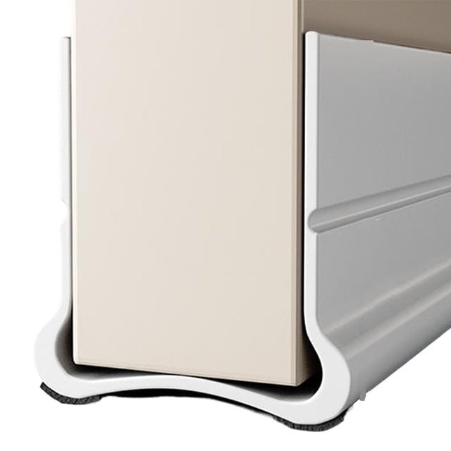 Matsuzay Sello de cepillo para viento y polvo para insonorización debajo de la puerta Sello de puerta Insonorización inferior de la puerta Decoración del hogar blanco
