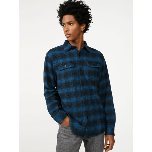 men's 2 pocket flannel shirts