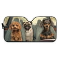 thumbnail image 2 of Uorisanigo Car Sun Shade Windshield Car Shade Cover Funny Dog Animal Driving Foldable Automotive Sun Visor for Car Windshield Sun Blocker Visor Protector Universal Fit Most Sedan SUV Trucks, 2 of 7