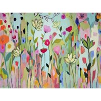 Flowers Colorful Whimsical Flower Floral Artwork Print Wall Art By Carrie Schmitt