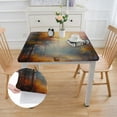 thumbnail image 2 of WYYP Deer Forest Sunset Square Tablecloth for Picnic Dining Kitchen Farmhouse 100% Polyester Fiber 36*36, 2 of 8