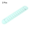 thumbnail image 3 of Silicone Memo Wrist Band 20cm 8 Inch Measure 237mm x 46mm Line, Light Blue, 2 Pieces, 3 of 6