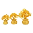 thumbnail image 4 of Novelty Lucky-Tree Home Decorations Yellow Crystal Money Tree Chinese Feng Shui Wealth Tree Desktop Ornament, 4 of 8
