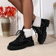 thumbnail image 5 of Women's Ankle Boots Winter Casual Fashion Lace Up Thick Sole Booties Ideal for All Day Comfort, 5 of 9