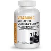 Bronson Vitamin C Non-Acidic Calcium Ascorbate Soluble Fine Crystals, 1 LB