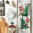 thumbnail image 5 of Sm:)e Gnome Christmas Tree Kitchen Dish Towels Set of 2 18x26 Inch, 5 of 5
