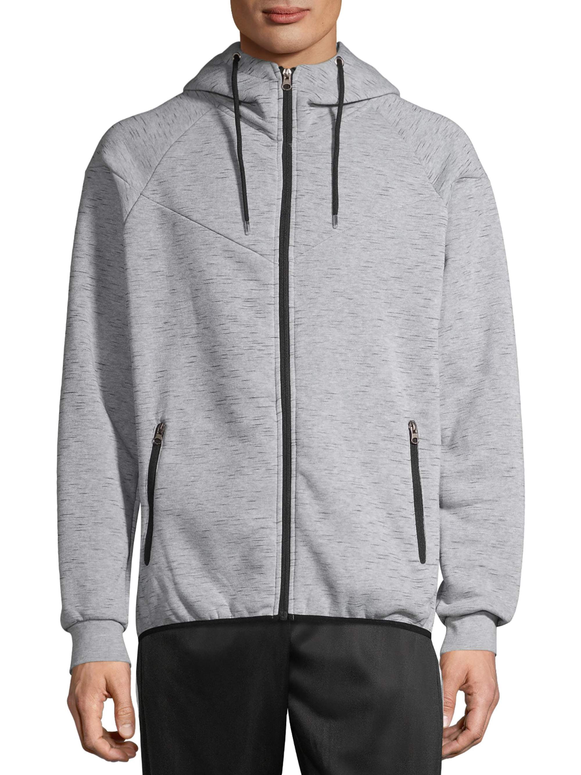 Original Deluxe Men's Active Tech Fleece Full Zip Hooded Jacket, up to
