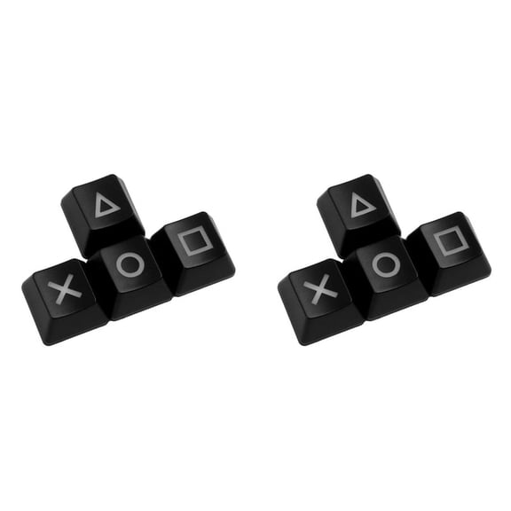 2X Keys Cap Up Down ,Mechanical Keyboard Pbt Keycap Button Key Wasd Dye Sub Tech R4 R3 R2 R1-Black