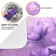 thumbnail image 2 of Kitchen Drying Mat 16x18In Drying Dish Mat Dish Drying Mats Kitchen Countertop Multi-Function Drain Drying Mat Kitchen Table Purple Flower Picture, 2 of 8
