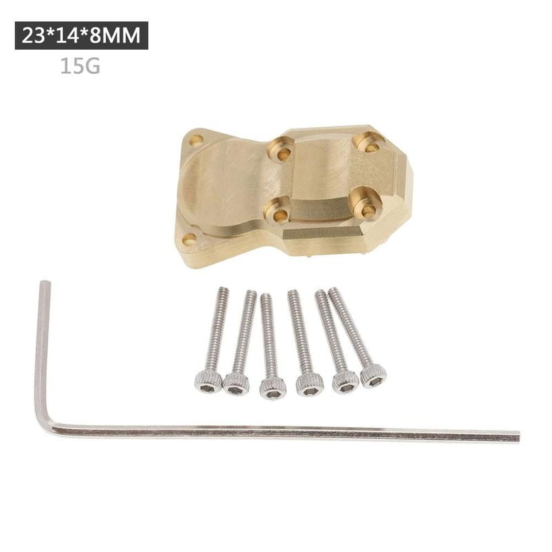 For 1/24 Axial SCX24 90081 RC Car Parts Brass Diff Cover Counterweight Cover 