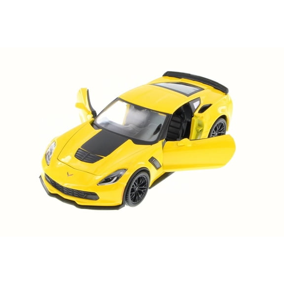 2015 Chevy Corvette Z06, Yellow - Maisto 34133 - 1/24 Scale Diecast Model Toy Car (Brand New, but NOT IN BOX)
