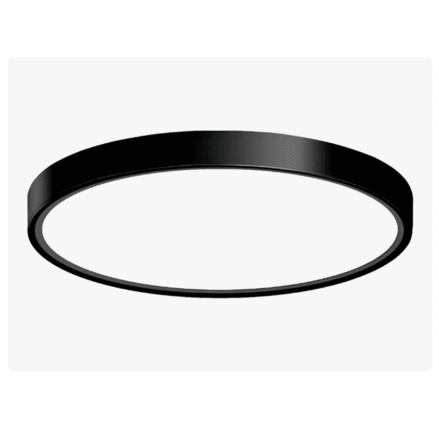 Lámpara De Techo Led Decorativa Tipo Plafón color negro