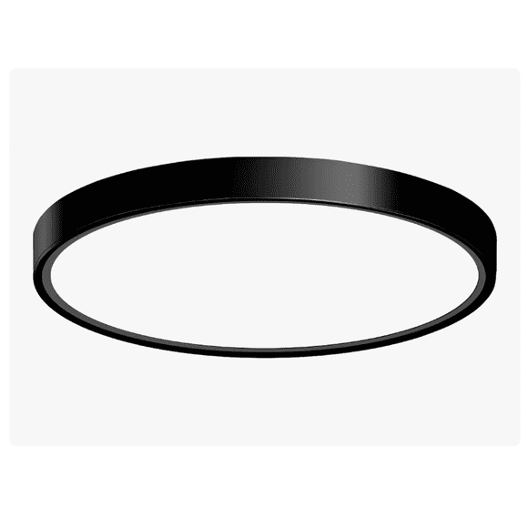 Lámpara De Techo Led Decorativa Tipo Plafón color negro