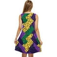 thumbnail image 4 of Women Dresses Under $10! Xqxayjr Ladies Mardi Gras Dresses with Pockets Sleeveless Flowy Swing Carnival Parade Party Tshirt Graduation Dress Summer Casual Knee Length Cute Spring Dresses, 4 of 5
