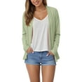 thumbnail image 2 of Kogui Lightweight Long Sleeve Cardigans for Women Open Front Breathable Cardigan 2025 Casual Fall Outfits (Light Green,XXL), 2 of 9
