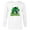 White, variant on Marvel Logo Hulk Four-Leaf Clovers Green St Patrick’s Day - Long Sleeve T-Shirt for Men - Customized-White
