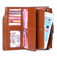 thumbnail image 6 of Woaeety Women Leather Wallets RFID Blocking Clutch Card Holder Ladies Purse with Zipper Pocket-Retro Brown, 6 of 14