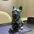 thumbnail image 3 of Estatua de perro creativa, figuritas de cachorro, escultura de , olorida para librería C Zulema Estatua de Aniaml, 3 of 8