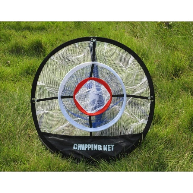 A99 Golf Duo Ring Pop up Chipping Net II w Carry Bag for Indoor Outdoor Practice Backyard Golf Net Chipping Target for Improving Short Game 20" Portable