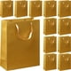 thumbnail image 1 of 12 piezas Bolsa de regalo de papel dorado bolso de compras bolsas para envoltura de ropa, 1 of 6
