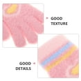 thumbnail image 6 of 1 Pair Toddler Knitted Gloves Kid Winter Stretchy Mittens Soft Lightweight Mittens Heart Five-Finger Gloves For Autumn Boys Girls Aged 3-5, 6 of 6
