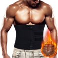 thumbnail image 4 of Bangcool Men Waist Trainer Adjustable 3-Row Hooks Waist Trimmer Belt Back Support Brace, 4 of 6