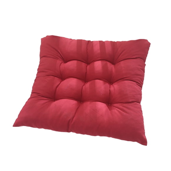 Injueey Cojín de asiento impermeable para actividades al aire libre tejido de poliéster transpirable relleno de perlas tejido de poliéster Decoración del hogar Vino rojo