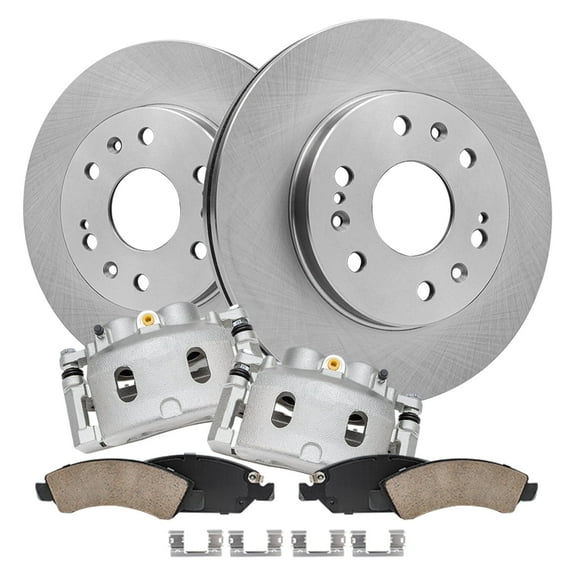 Detroit Axle - Front Disc Rotors Brake Calipers Ceramic Pads for Chevrolet Silverado GMC Sierra Yukon XL 1500 Cadillac Escalade Tahoe Suburban Avalanche Express Savana: 12.99 inch Rotor