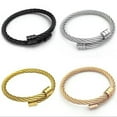 thumbnail image 2 of HOOUN Magnetic Lymph Drainage Bracelets Crainoc Titaniumion Osimium Bangle Gifts-Black, 2 of 7
