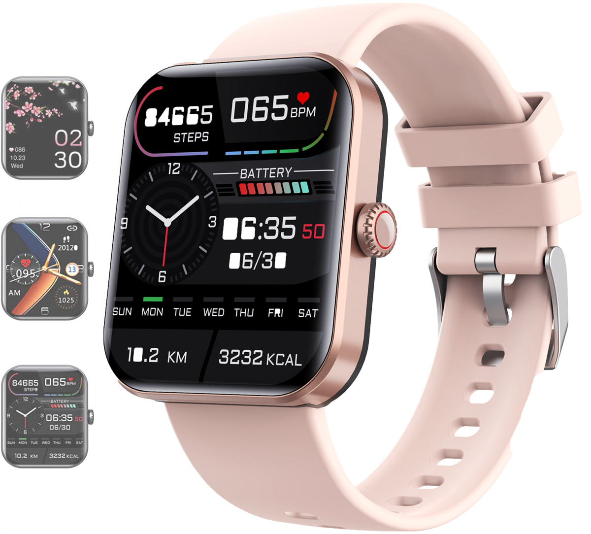 Blood Pressure Monitoring Smart Watch, All Day Monitoring of Heart Rate