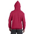 thumbnail image 3 of Hanes B22000718 Sweat à Capuche Ecosmart, Rouge Chiné - 3TG, 3 of 4