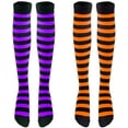 thumbnail image 1 of 2 pares de calcetines largos de rayas negras sobre la rodilla hasta el muslo para disfraces de Halloween Cosplay oso de fresa  Electrónica, 1 of 4