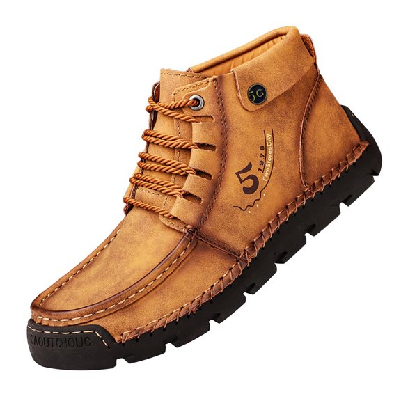 NOKIO Ankle B𝗈𝗈𝑡𝑠 for Men Lightweight La𝖼e Up Sneakers Casual Chukka Booties Outdoor Walking Shoes Anti-S𝗅ip Driving Shoes Wide Toe Work Shoes for Spring And Autumn