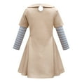 thumbnail image 3 of Robe de Costume M3gan pour Filles à Manches Longues avec Nœud, Costume Megan, Tenue d'Halloween pour 4-12 Ans, 3 of 6