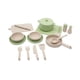 thumbnail image 5 of 14x juguetes de cocina juguete para juego de imitación juguetes de aprendizaje temprano juguetes de cocina divertidos para niños cocina de simulación Verde, 5 of 8