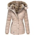 thumbnail image 1 of Abrigo de plumón para mujer Invierno Regular Cálido Casual Chaqueta diaria Manga larga, 1 of 4