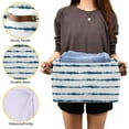 thumbnail image 7 of Foldable Storage Bins Tie Dye Blue White Stripes Fabric Storage Baskets Collapsible Decorative Baskets Closet Organizer Bins with PU Handles for Shelves Home Closet Living Room-2Pack Decor Gifts, 7 of 7